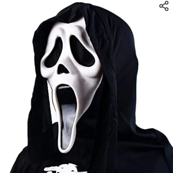Scream Laytex Ghostface Full Head Mask - Picture 5 of 6